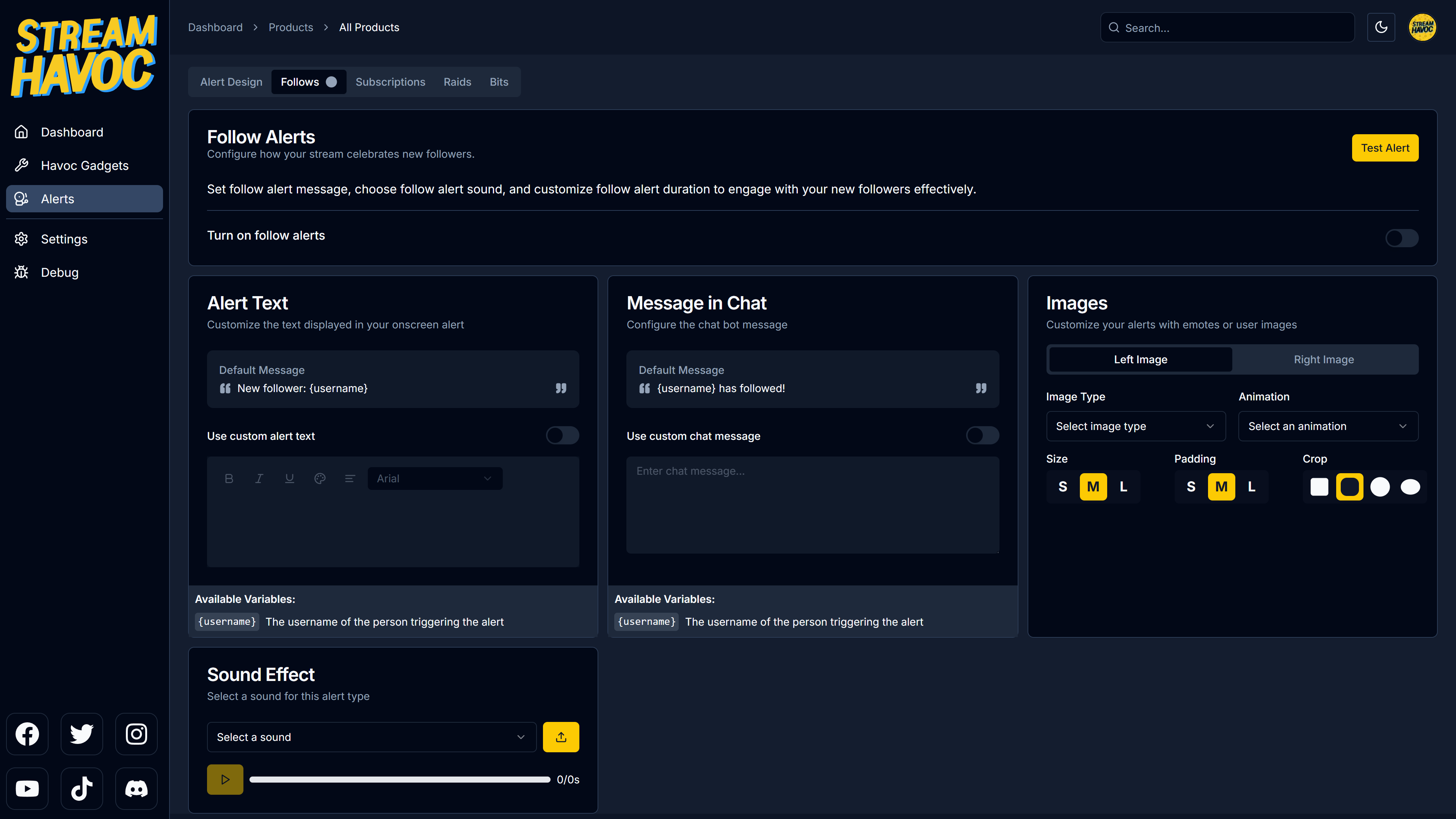 Stream Havoc Hardware Setup